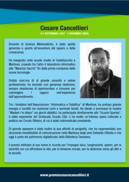 2018 Premio Cesare Cancellieri Locandina Back